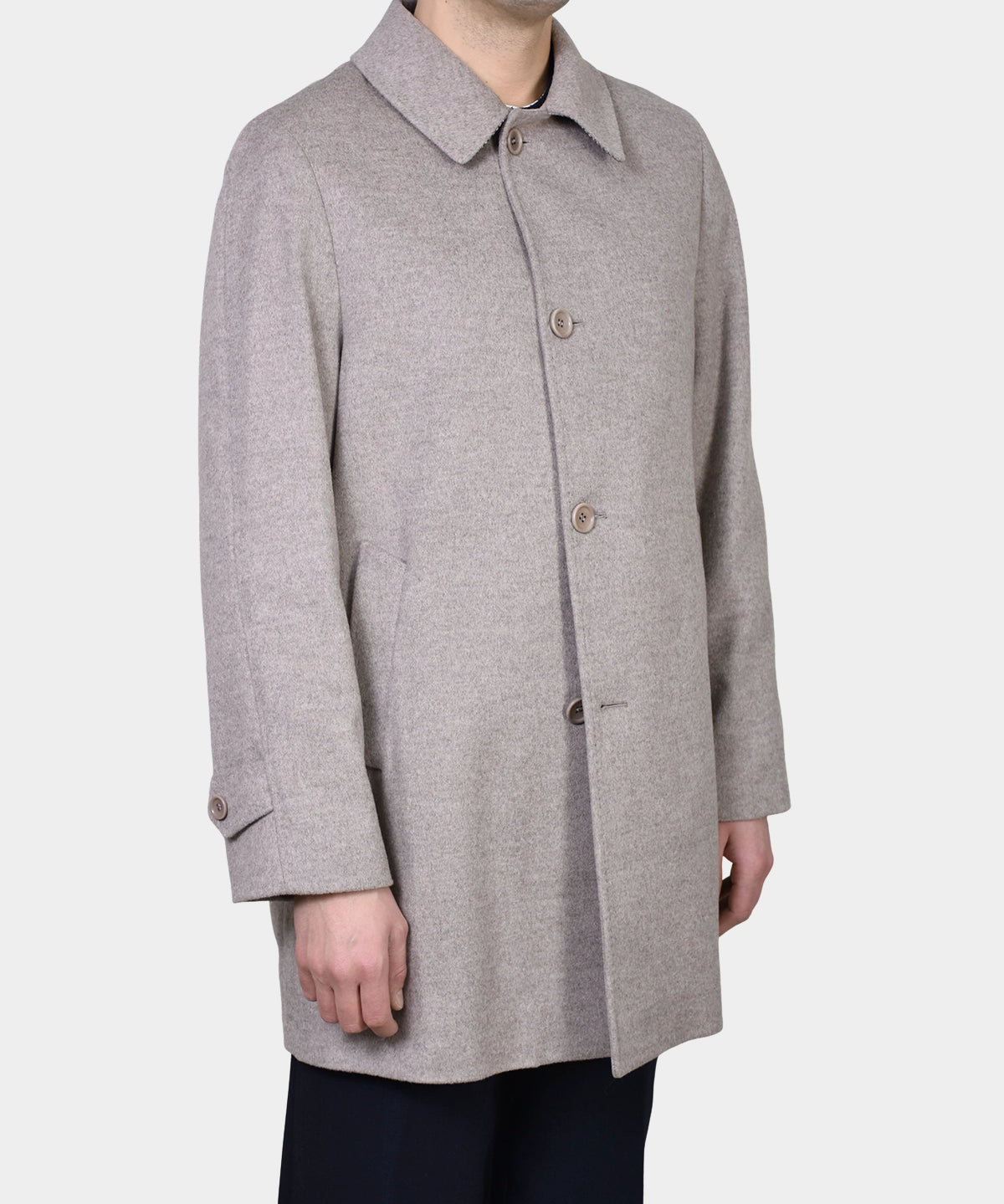 Single Button Coat - Beige - Hugo Sthlm