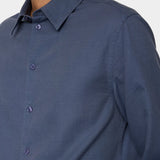 Slim LS Cotton Tencel Shirt - Vintage Indigo - Hugo Sthlm