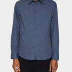 Slim LS Cotton Tencel Shirt - Vintage Indigo - Hugo Sthlm