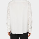 Slim LS Cotton Tencel Shirt - White - Hugo Sthlm