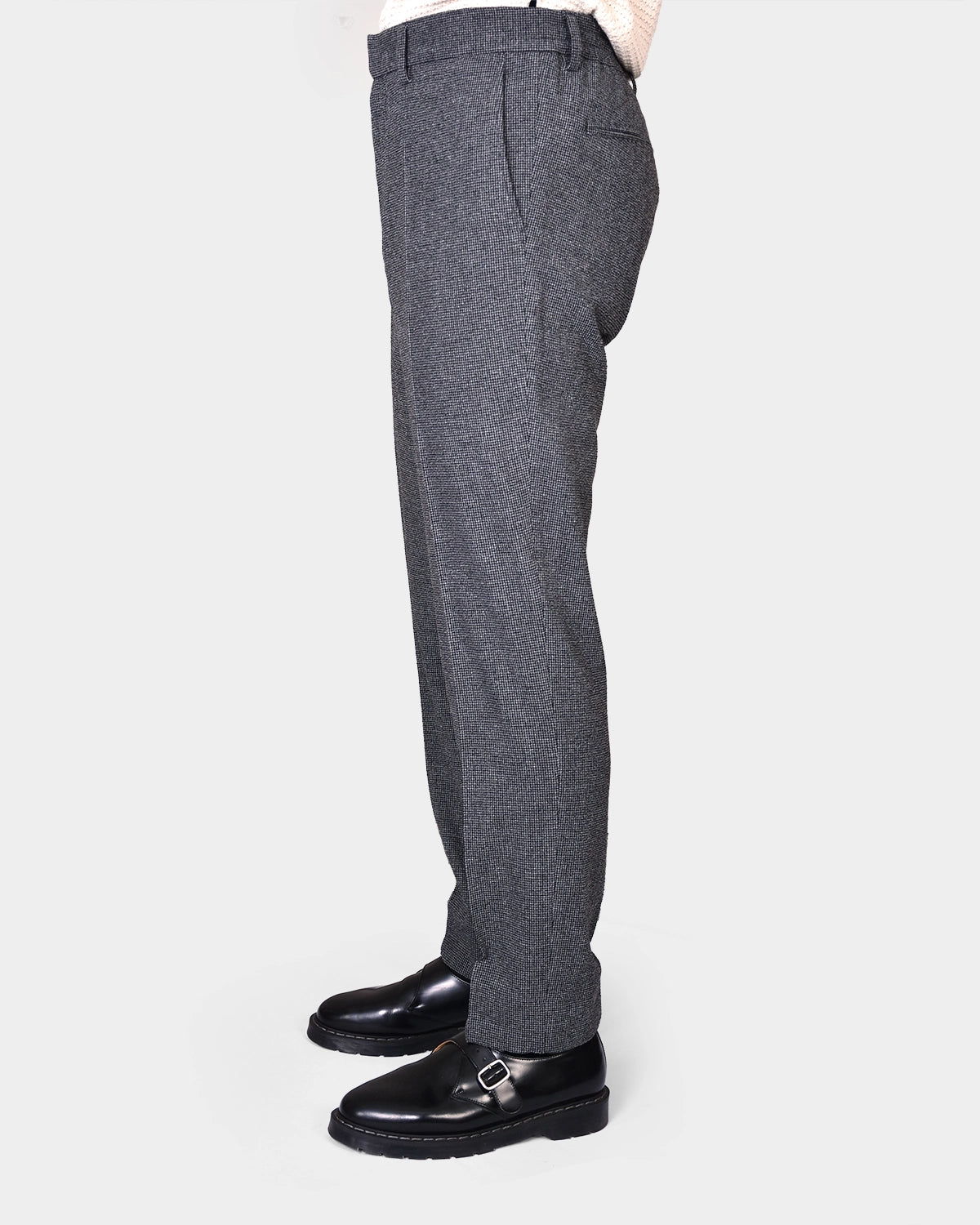 Soren Crinkle Wool Pants - Black - Hugo Sthlm