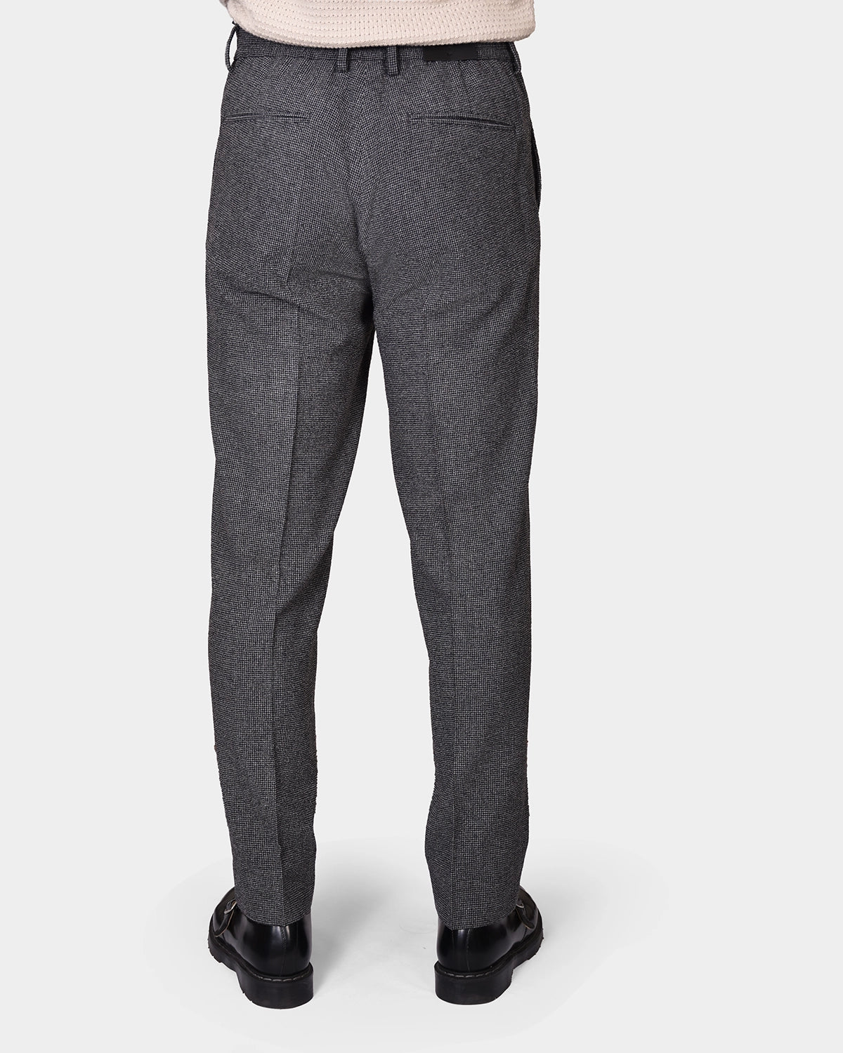 Soren Crinkle Wool Pants - Black - Hugo Sthlm