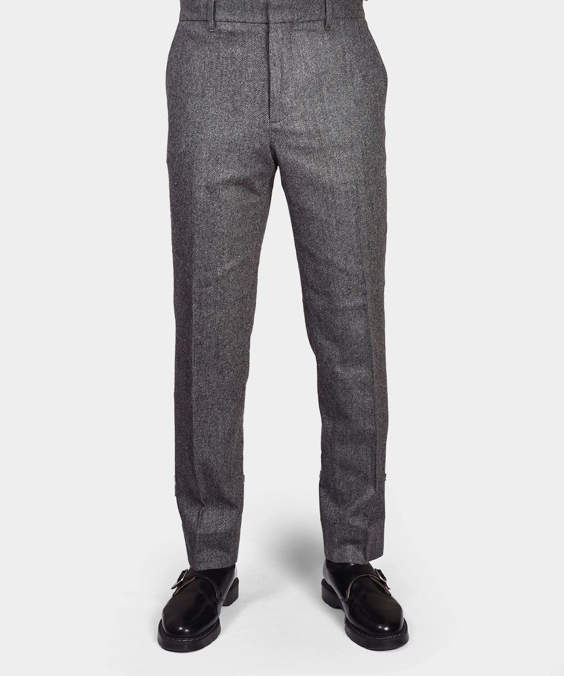 Soren Twill Cash Flannel Pants - Grey - Hugo Sthlm