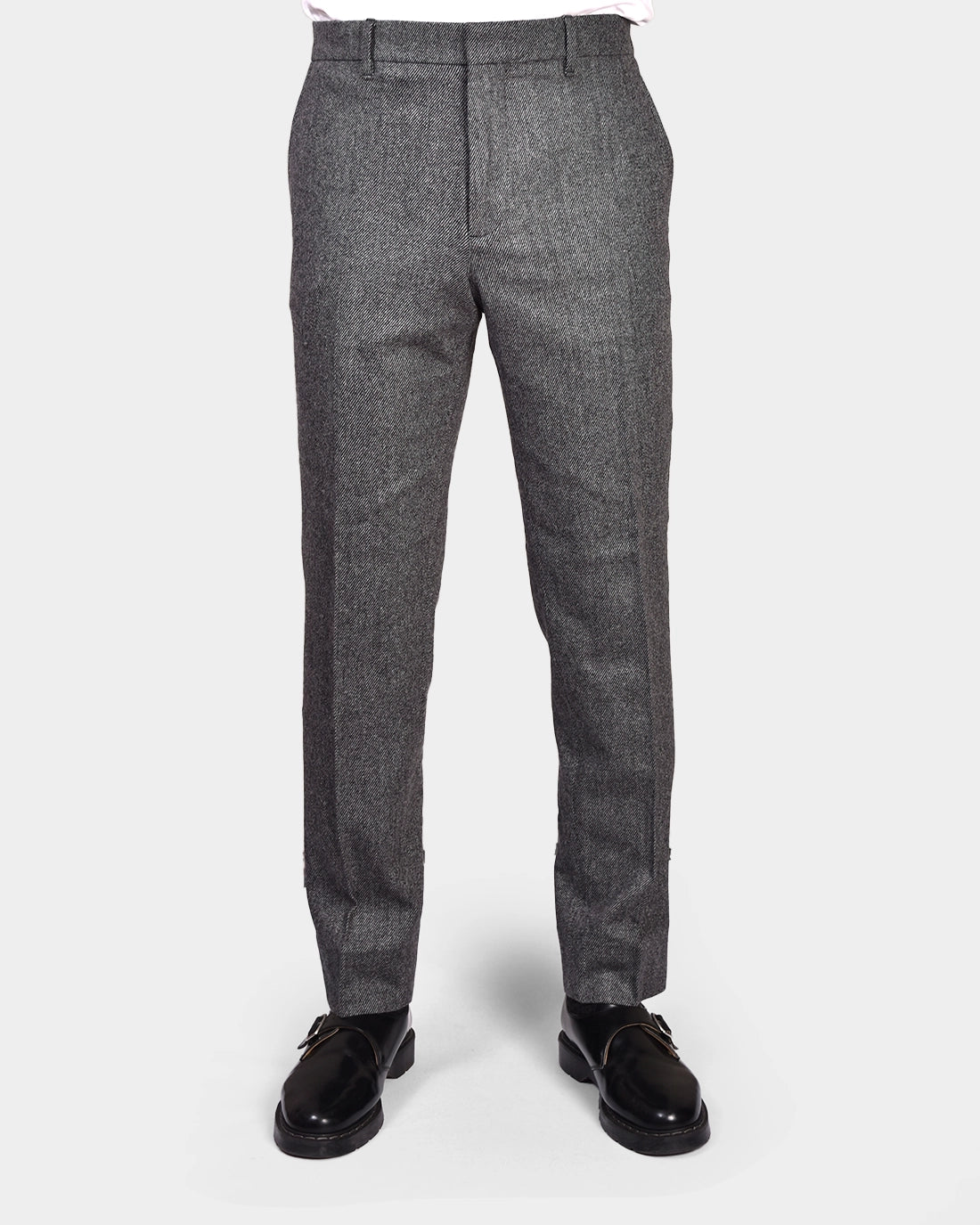 Soren Twill Cash Flannel Pants - Grey - Hugo Sthlm