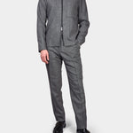 Soren Twill Cash Flannel Pants - Grey - Hugo Sthlm