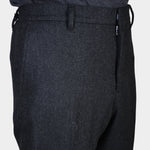 Soren Twill Cash Flannel Pants - Dark Grey Melange - Hugo Sthlm