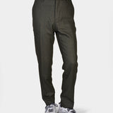 Soren Twill Cash Flannel Pants - Forest Green - Hugo Sthlm
