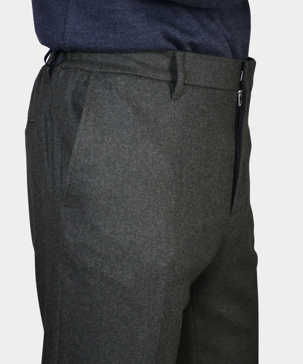 Soren Twill Cash Flannel Pants - Forest Green - Hugo Sthlm