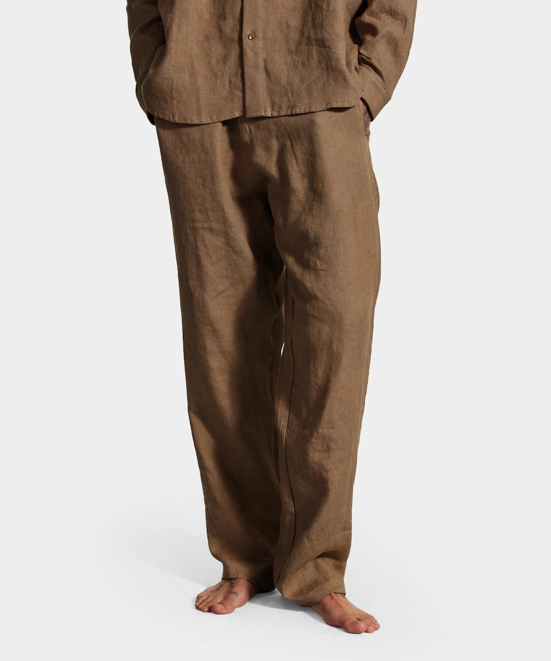 Soto Linen Pants - Taupe - Hugo Sthlm