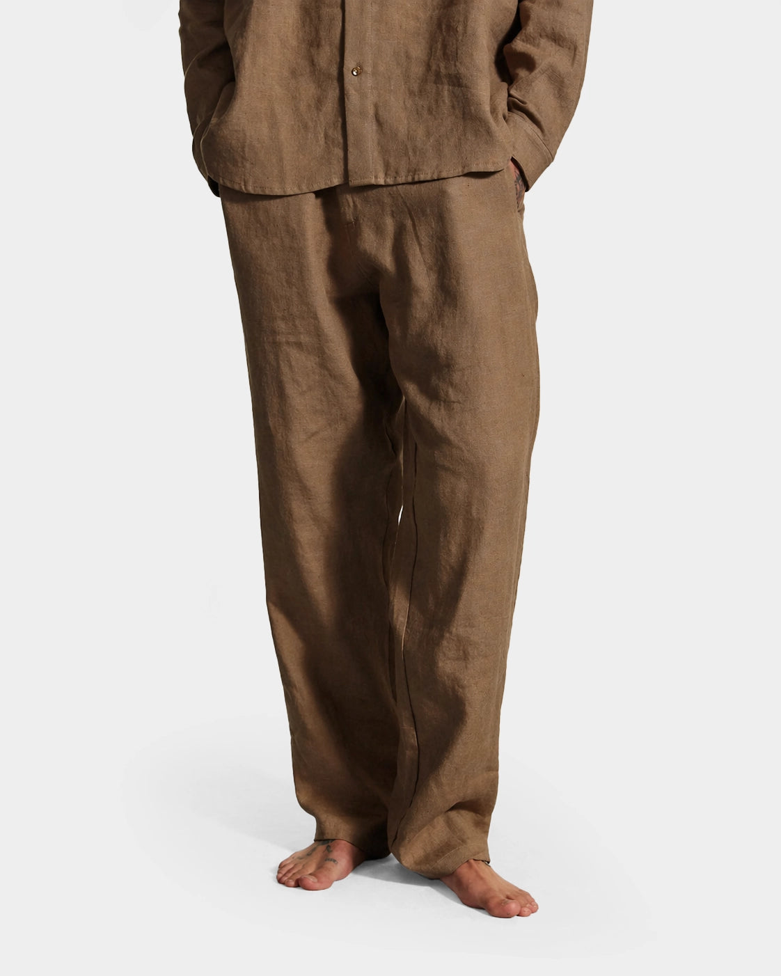 Soto Linen Pants - Taupe - Hugo Sthlm