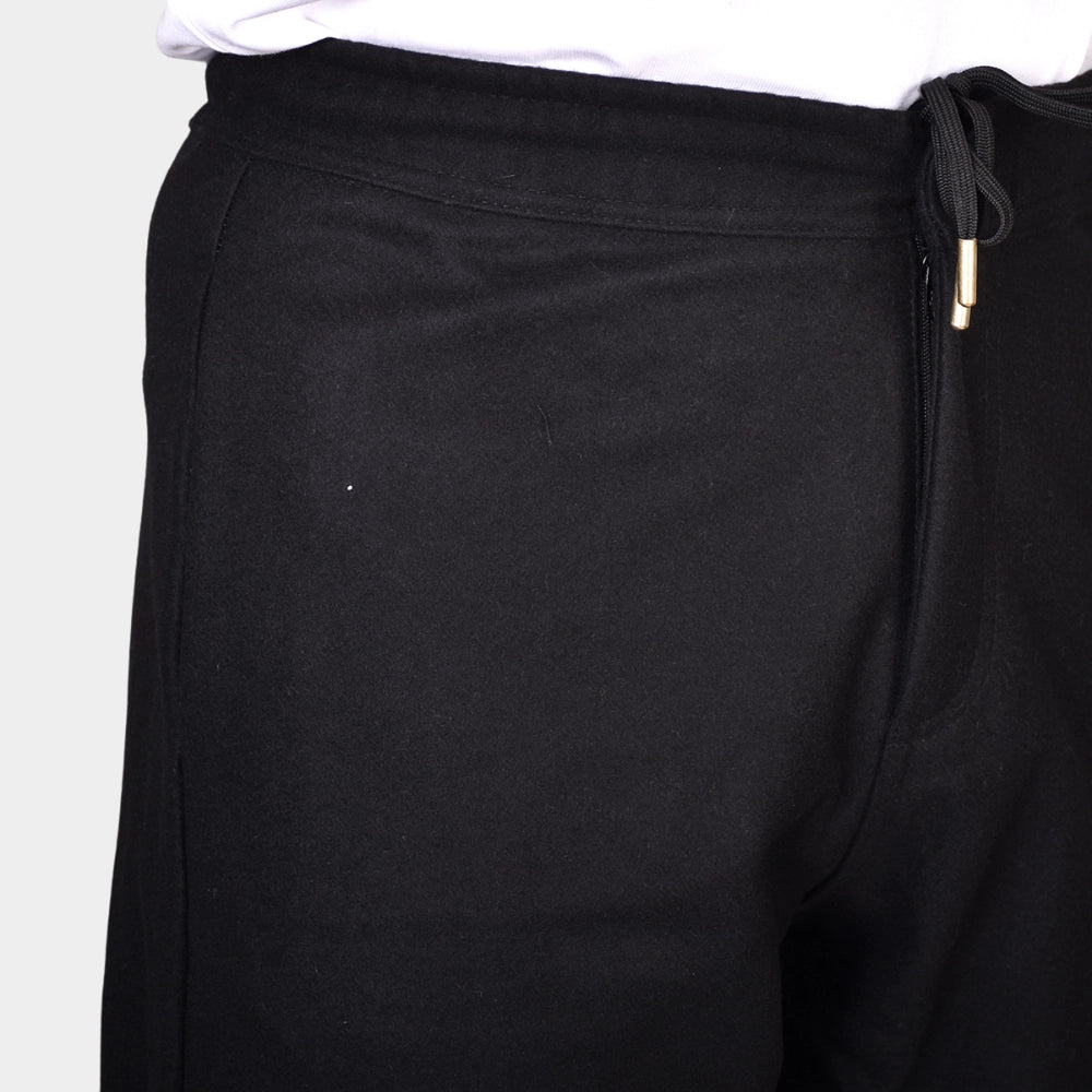 Soto Flannel Drawstring Pant - Black - Hugo Sthlm