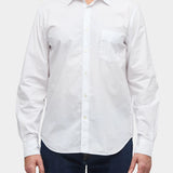 Standard L/S Shirt Solid Poplin - White