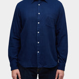 Standard L/S Shirt Jpn Dobby - Dark Indigo