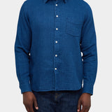 Standard L/S Shirt Jpn Dobby - Washed Indigo