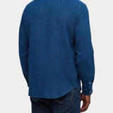 Standard L/S Shirt Jpn Dobby - Washed Indigo