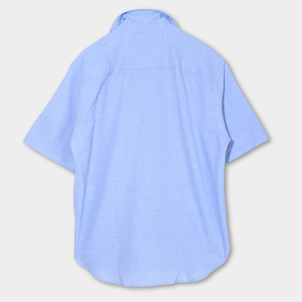 Standard Short Sleeve Seersucker - Light Blue - Hugo Sthlm