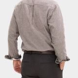 Straight Fit Casual Spread Houndstooth - Black Brown