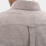 Straight Fit Casual Spread Houndstooth - Black Brown