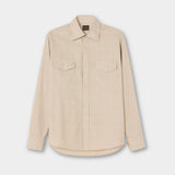 Straight Fit Spread Cashmere Check - Hay Beige