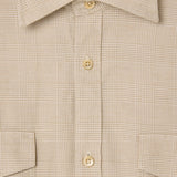 Straight Fit Spread Cashmere Check - Hay Beige
