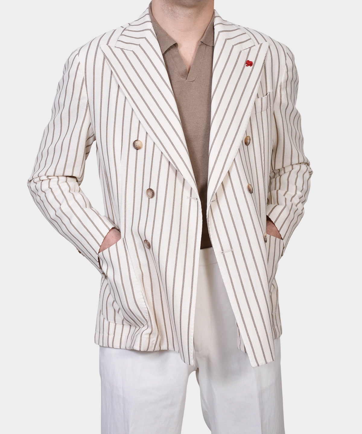 Double Breasted Jacket - Beige - Hugo Sthlm