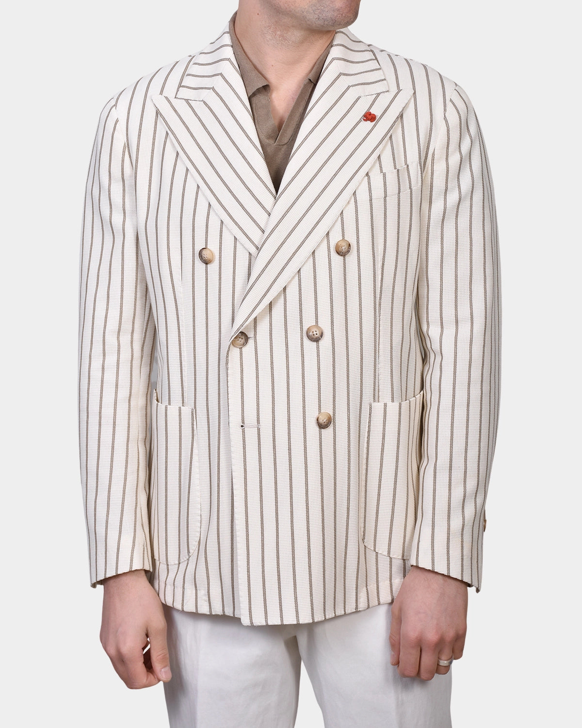 Double Breasted Jacket - Beige - Hugo Sthlm