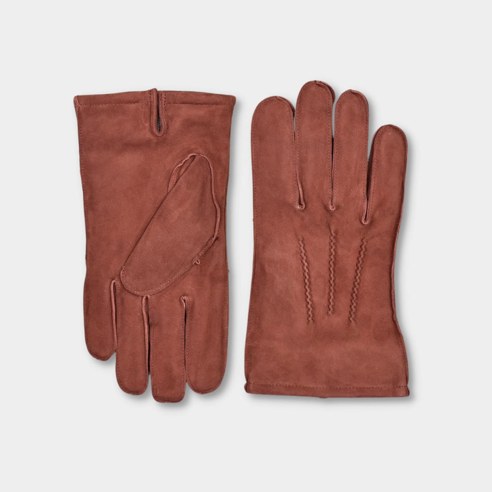 Suede Classic Glove - Brick - Hugo Sthlm