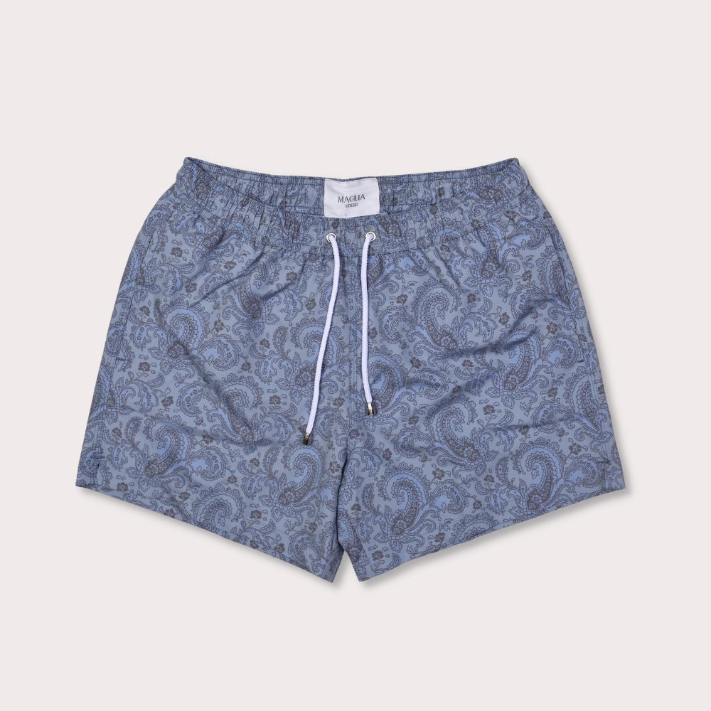 Swim Trunks - Paisley Blue - Hugo Sthlm