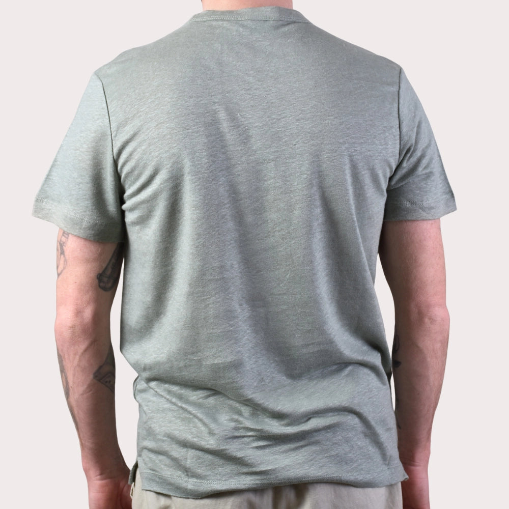 T-Shirt 100% Linen - Green - Hugo Sthlm