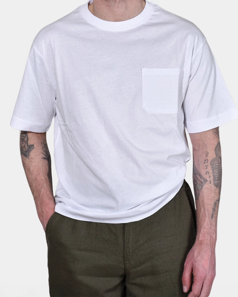 T-shirt Oversize Pocket - White - Hugo Sthlm
