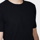 T-shirt Knit Linen Blend - Black - Hugo Sthlm