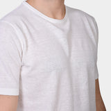 T-shirt Knit Linen Blend - Ecru - Hugo Sthlm