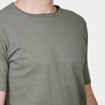 T-shirt Knit Linen Blend - Green - Hugo Sthlm
