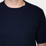 T-shirt Knit Linen Blend - Navy - Hugo Sthlm