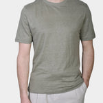 T-shirt Linen Jersey - Green - Hugo Sthlm