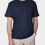 T-shirt Linen Jersey - Navy - Hugo Sthlm