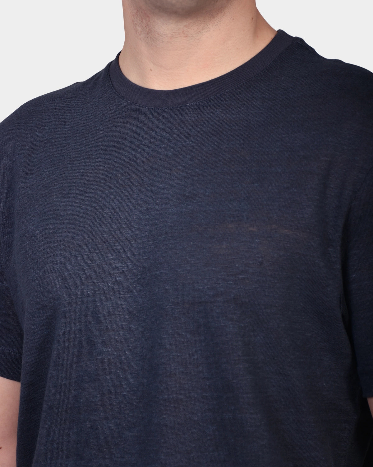 T-shirt Linen Jersey - Navy - Hugo Sthlm