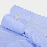 Tailor Fit Cutaway Herringbone Shirt - Blue - Hugo Sthlm