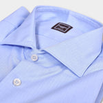 Tailor Fit Cutaway Herringbone Shirt - Blue - Hugo Sthlm