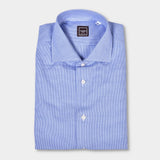 Tailor Fit Cutaway Dogtooth Shirt - Blue - Hugo Sthlm