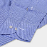 Tailor Fit Cutaway Dogtooth Shirt - Blue - Hugo Sthlm