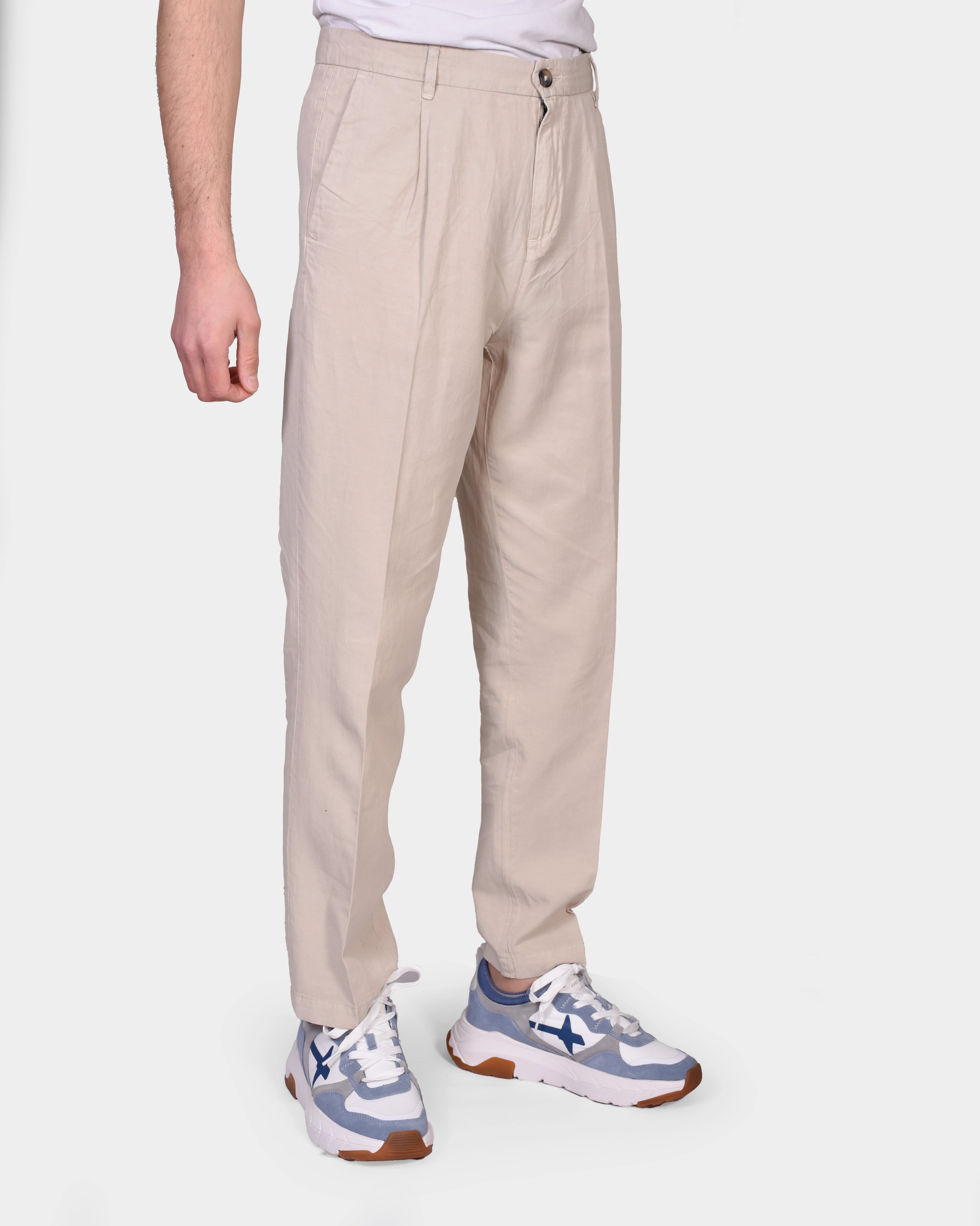 Tencel Trouser - Beige - Hugo Sthlm