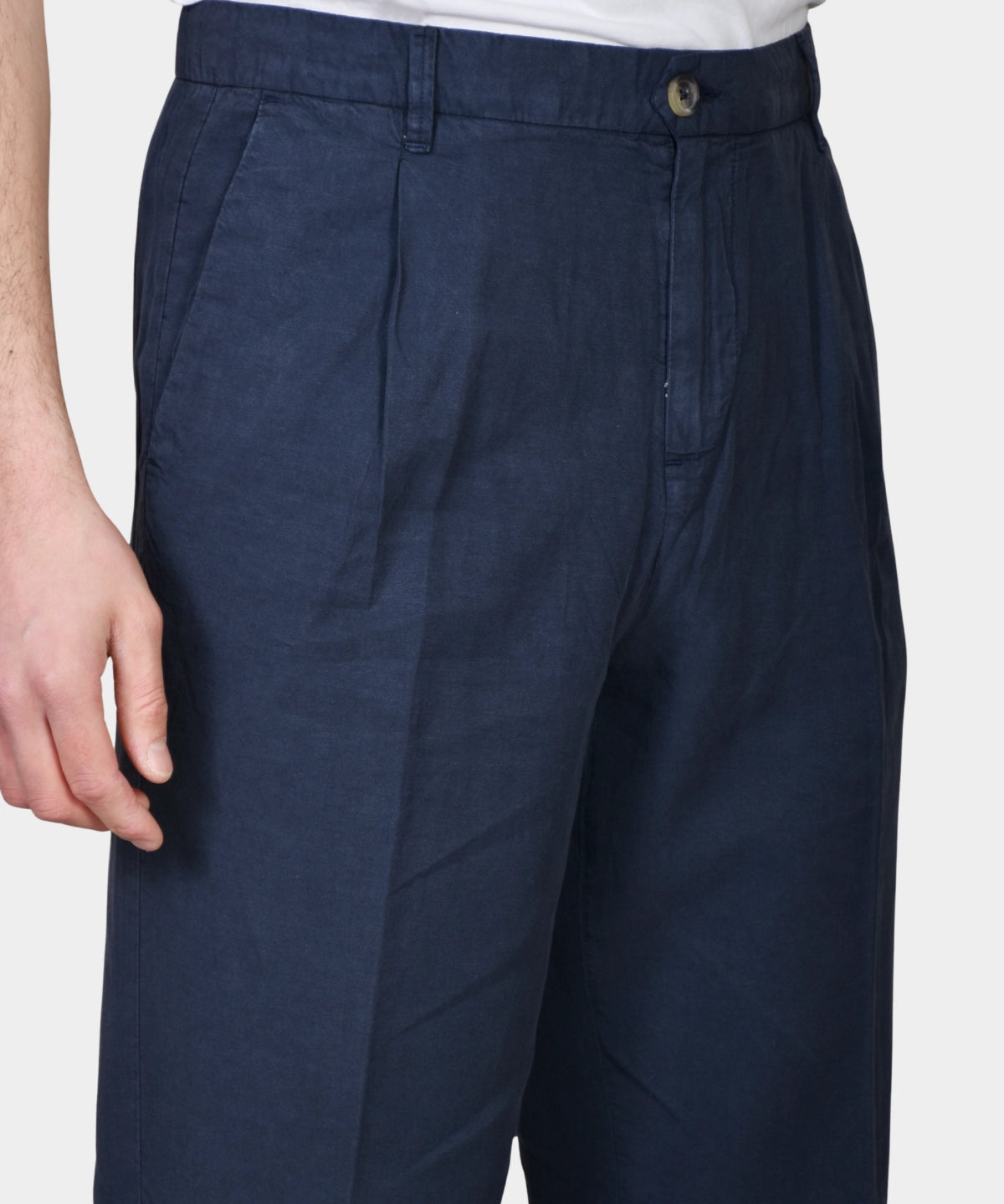 Tencel Trouser - Navy - Hugo Sthlm
