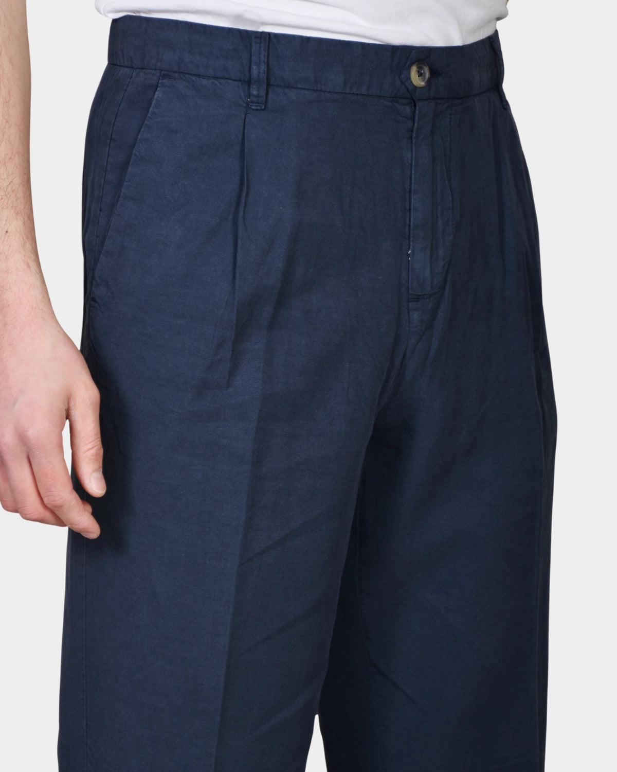 Tencel Trouser - Navy - Hugo Sthlm