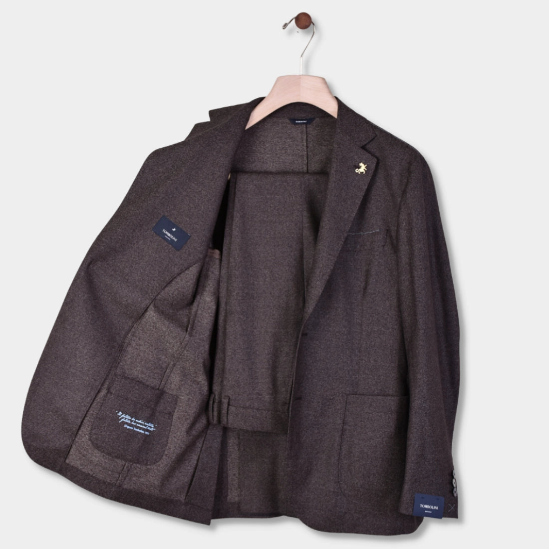 Suit 2 Button Patch Pocket - Brown - Hugo Sthlm