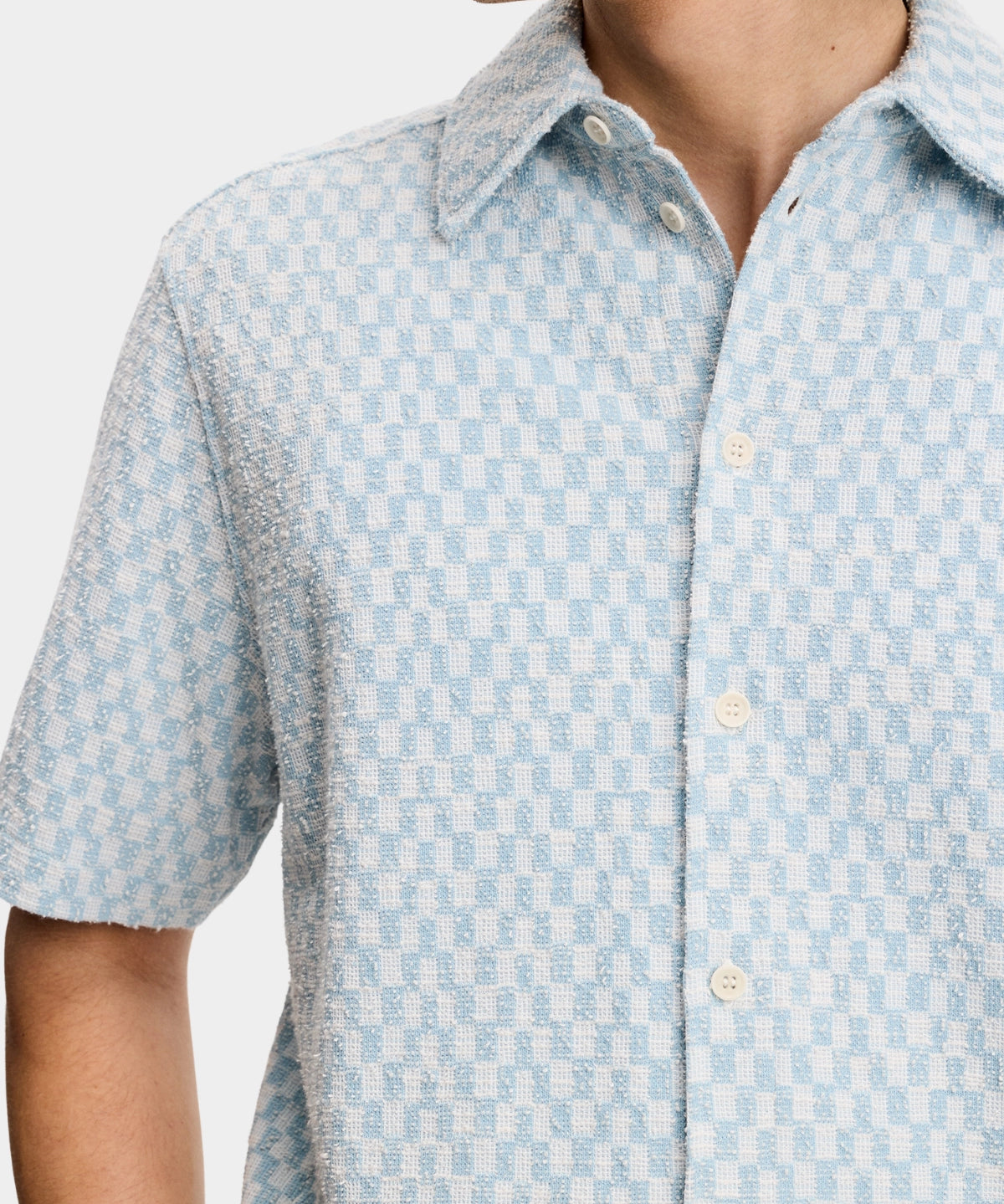 Torpa Jacquard Shirt - Sky Light - Hugo Sthlm