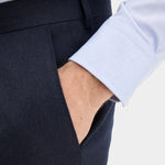 Dandy Turn Up Trouser - Baltic Blue - Hugo Sthlm