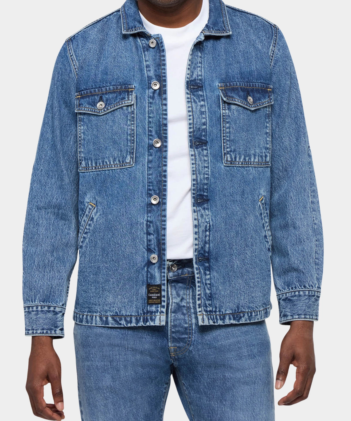 TRUCKER POCKET 11OZ LIGHT DENIM INDIGO - AUTH AGED - Hugo Sthlm