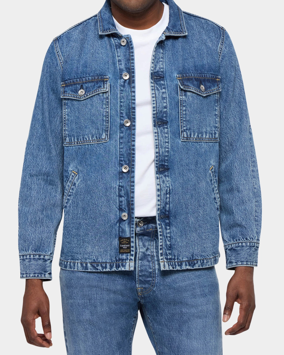 TRUCKER POCKET 11OZ LIGHT DENIM INDIGO - AUTH AGED - Hugo Sthlm