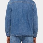 TRUCKER POCKET 11OZ LIGHT DENIM INDIGO - AUTH AGED - Hugo Sthlm